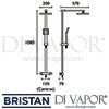 Bristan Quadrato Surface Mounted Shower Valve Diverter Dimensions